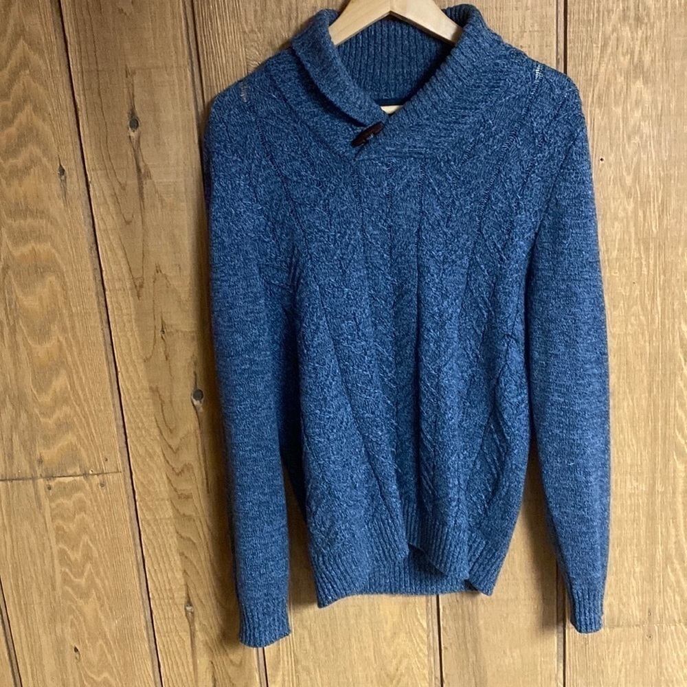 MEN’S Method shawl neck knit sweater with toggle closure Size S